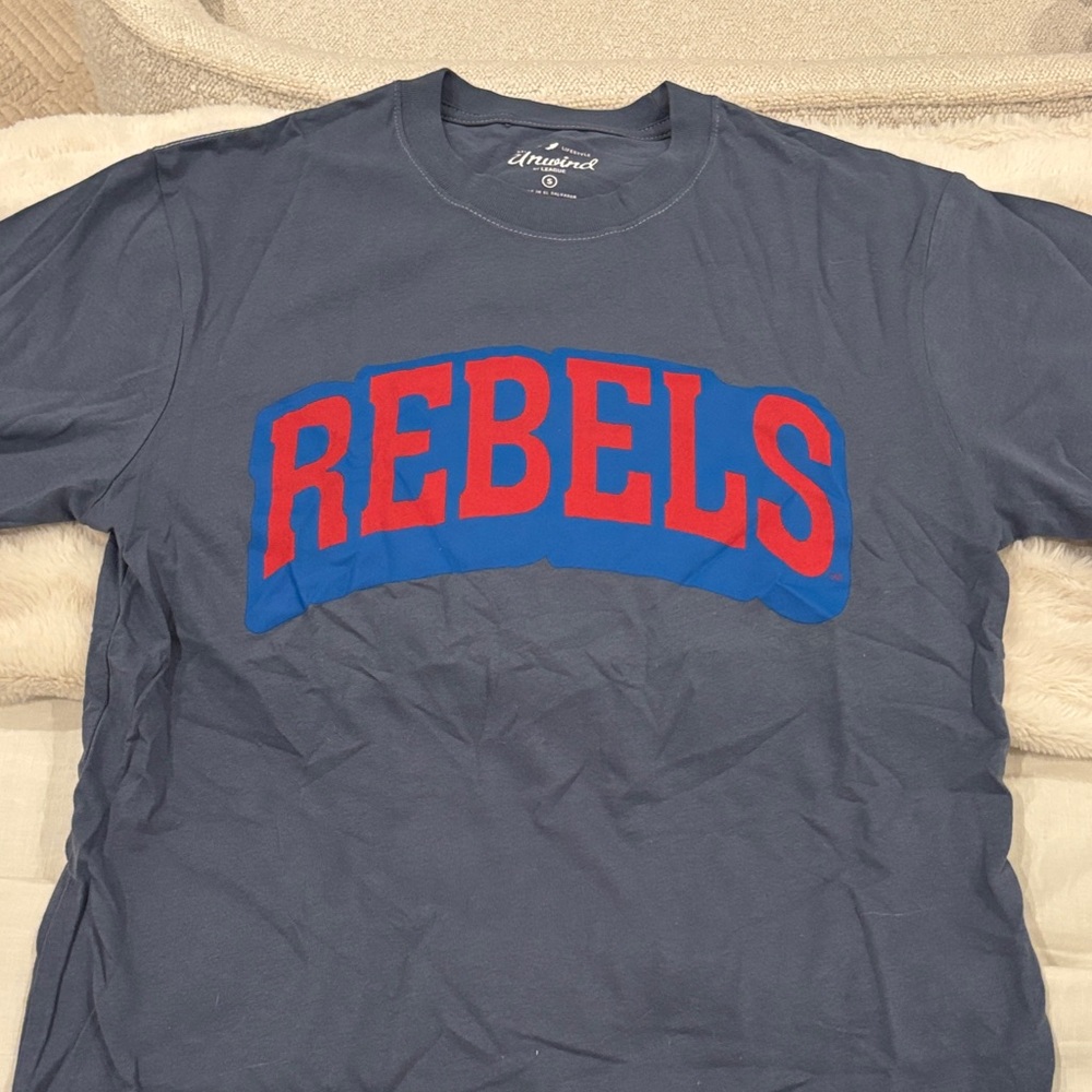 League Rebels Graphic Tee - Navy and Red